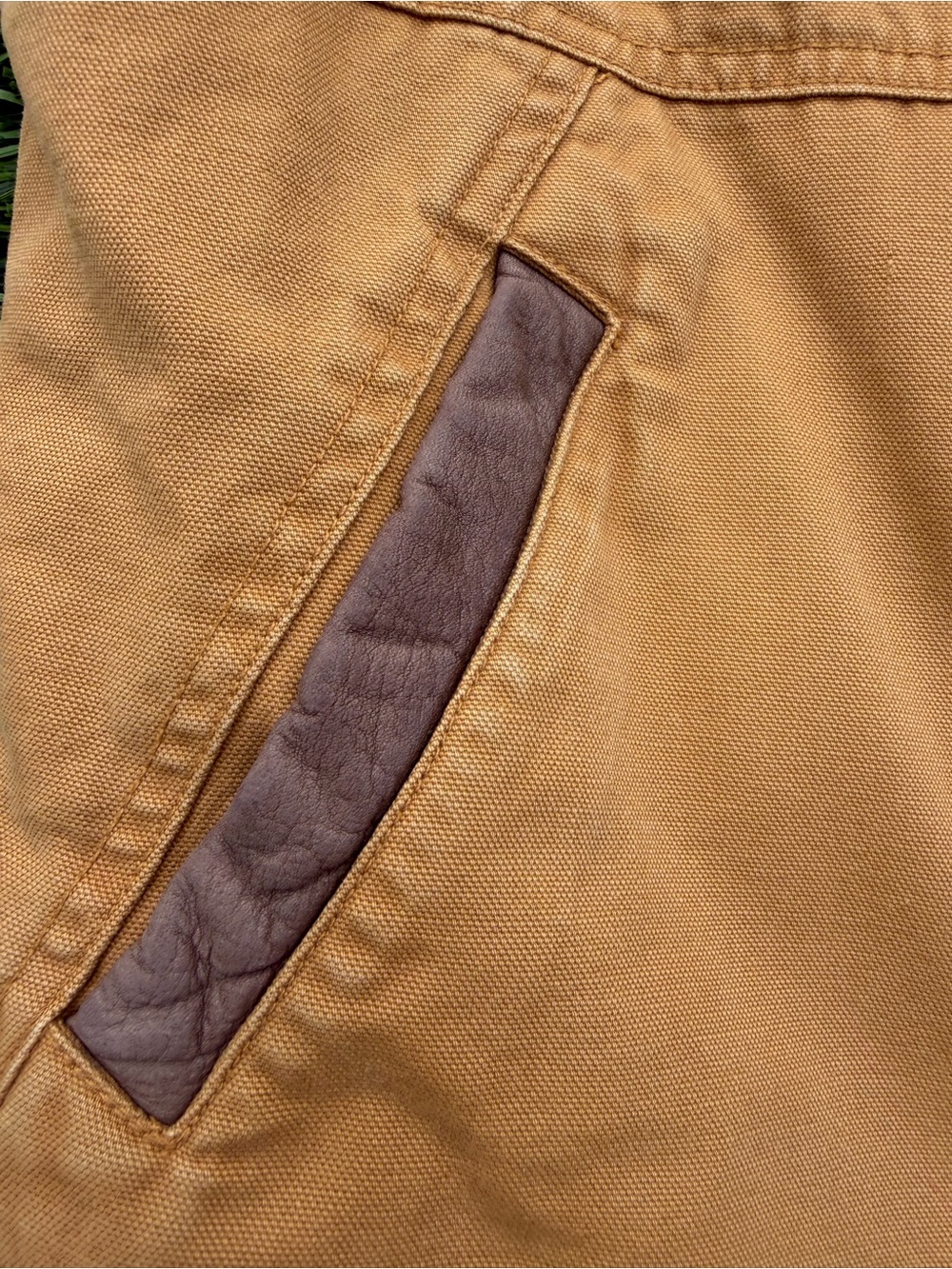 Y2K Vintage Early Winters Sherpa Lined Organic Cotton Canvas Vest size XS - Picture 14 of 15
